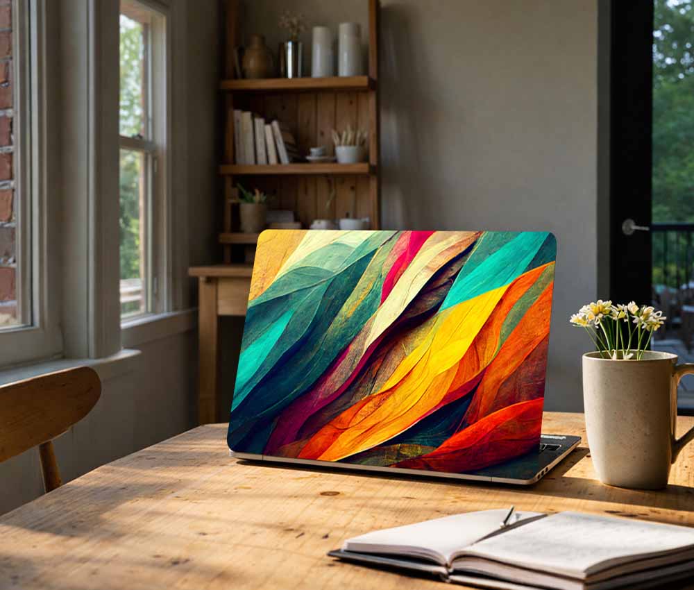 Abstract Nature Color Drift Laptop Skin (UPTO 15.6" Laptop Skin Compatible with HP, Apple, Dell, Sony, Lenovo, Asus & More)
