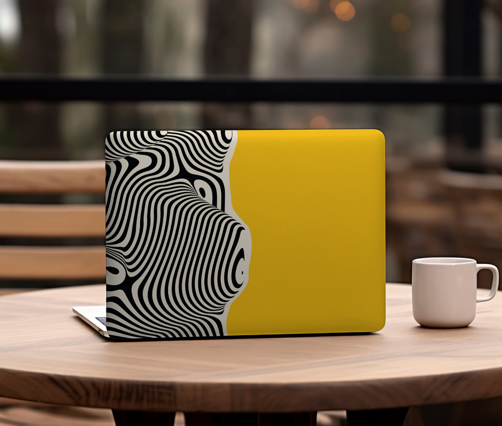 Abstract Zebra Motion laptop Skin (UPTO 15.6" Laptop Skin Compatible with HP, Apple, Dell, Sony, Lenovo, Asus & More)