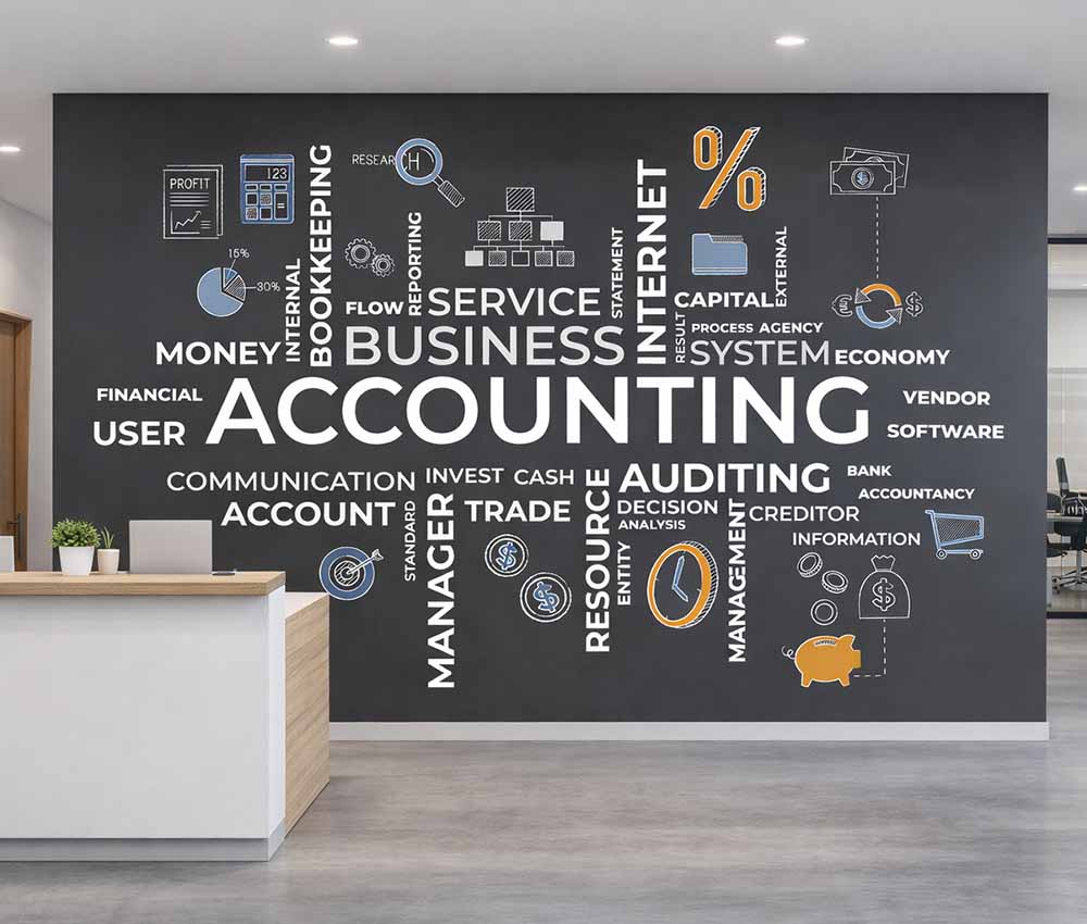 Accounting and Finance Concept Office Wallpaper