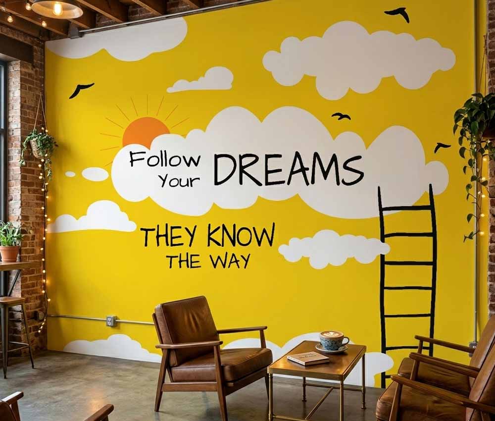 Chase Your Dreams Modern Wallpaper