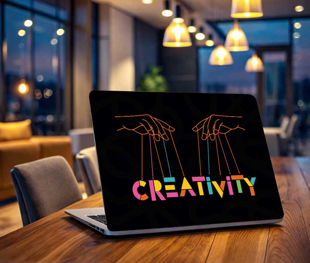Colorful Creativity Puppet Style Laptop Skin (UPTO 15.6" Laptop Skin Compatible with HP, Apple, Dell, Sony, Lenovo, Asus & More)