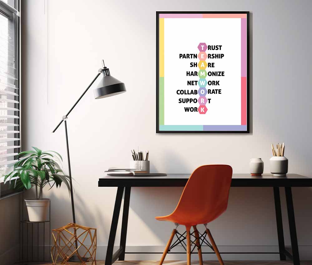 Corporate Team Values Frame