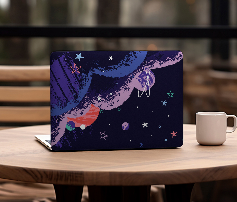 Cosmic Brush Universe Laptop Skin (UPTO 15.6" Laptop Skin Compatible with HP, Apple, Dell, Sony, Lenovo, Asus & More)