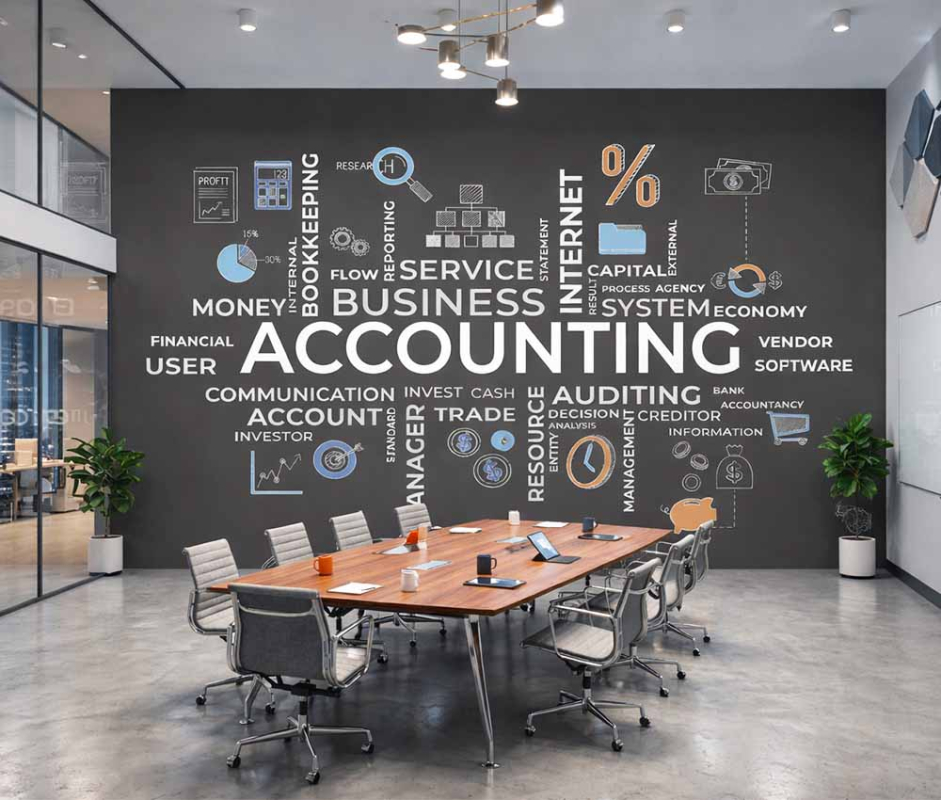 Accounting and Finance Concept Office Wallpaper