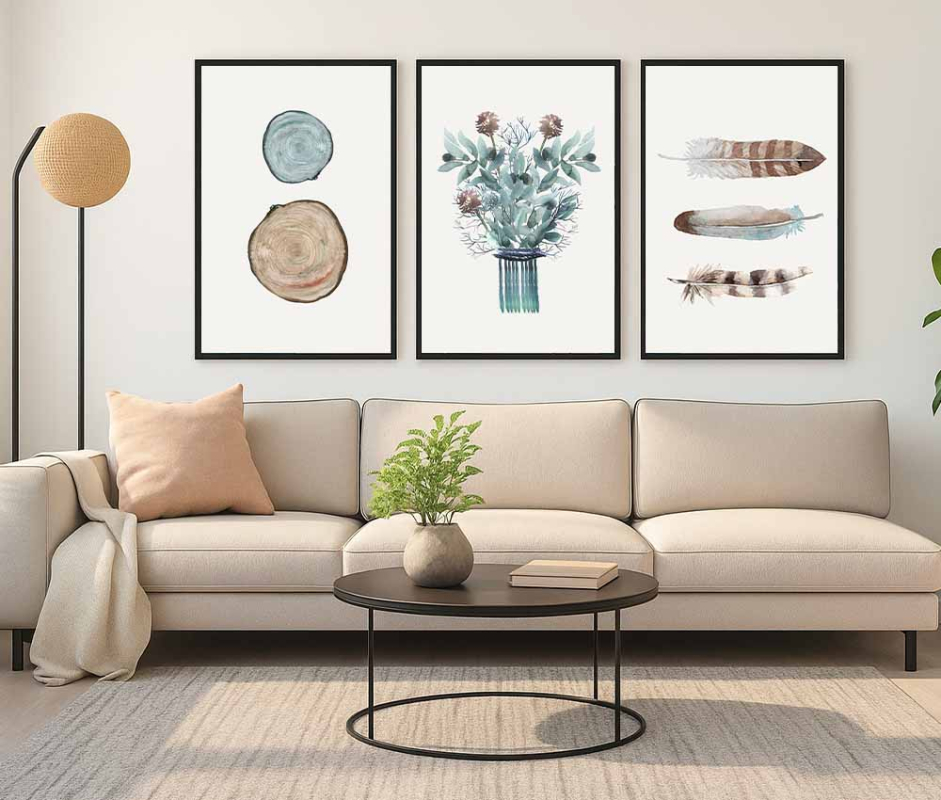Earth Tones Botanical Calm Frame Set