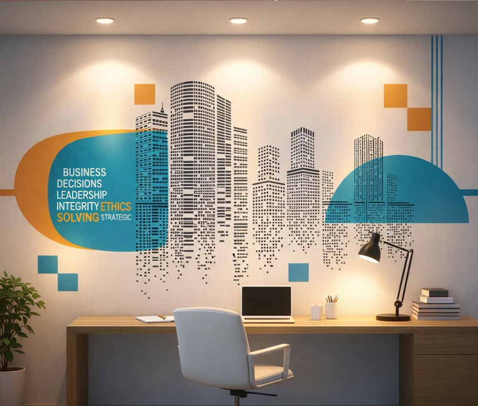 Modern Business Cityscape Wallpaper