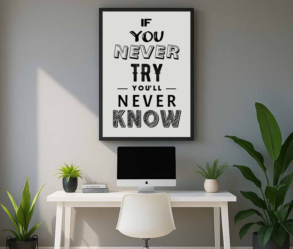Never Try Never Know Frame Set