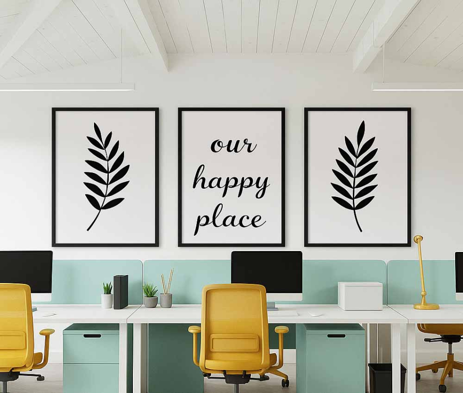 Scandinavian Style Botanical Trio Frame Set