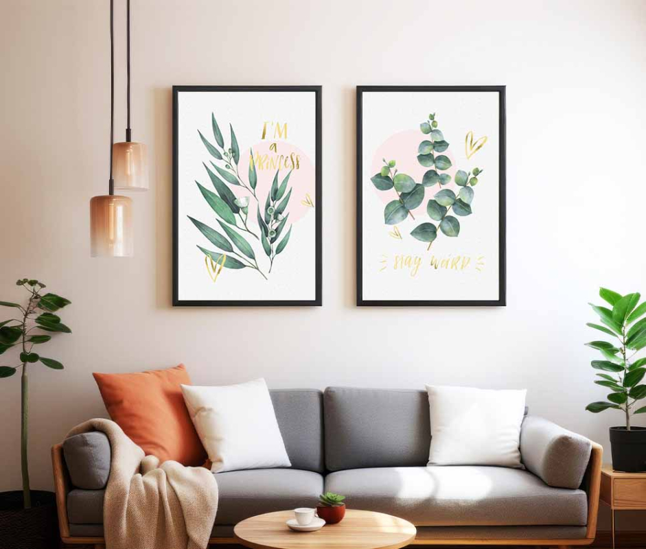 Stay Weird and Princess Leaf Frame Set