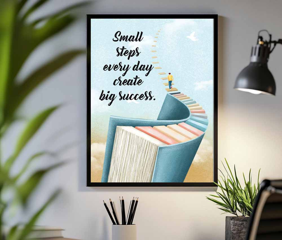 Step by Step Success Motivational Frame