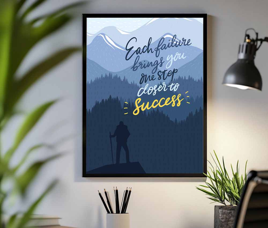 Step Closer to Success Inspirational Frame