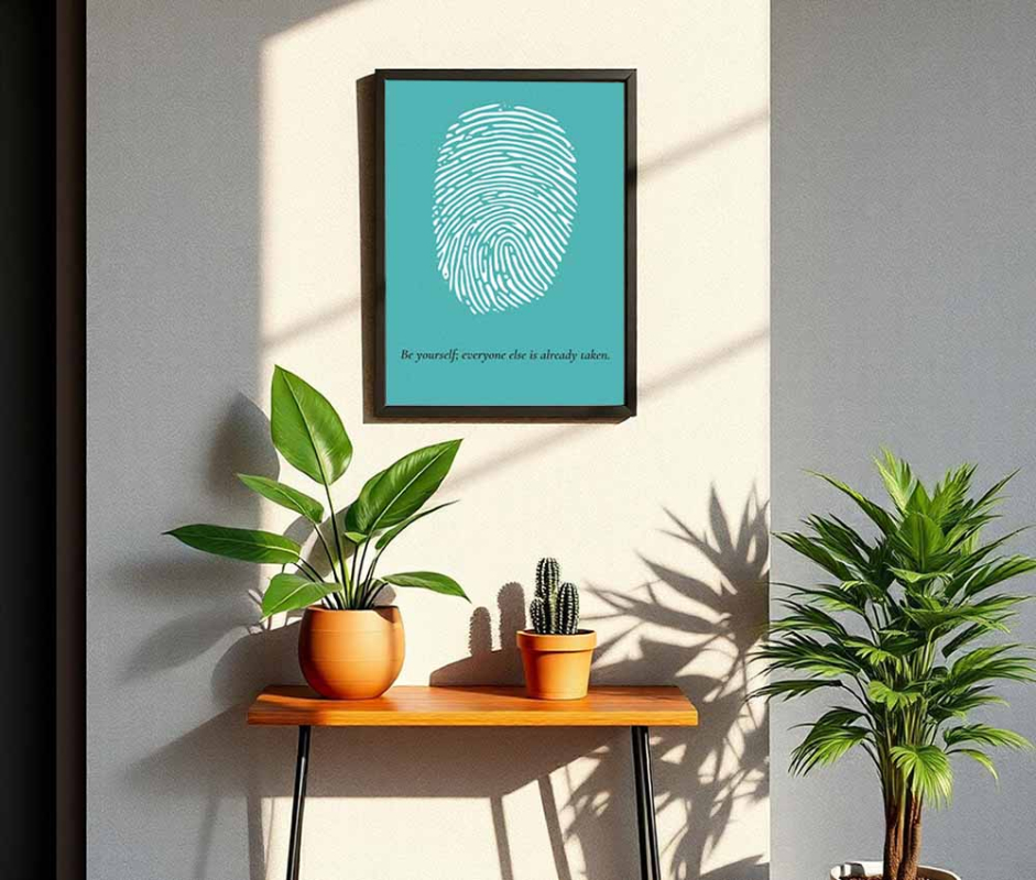 Unique Identity Fingerprint Frame