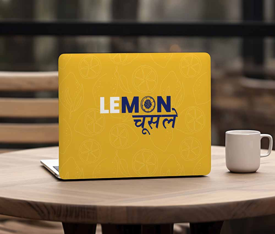 Zesty Attitude Laptop Skin (UPTO 15.6" Laptop Skin Compatible with HP, Apple, Dell, Sony, Lenovo, Asus & More)