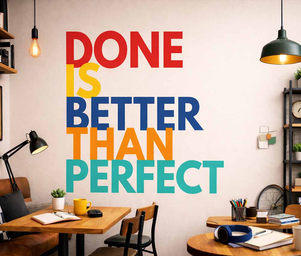 Done is Better Than Perfect Wallpaper