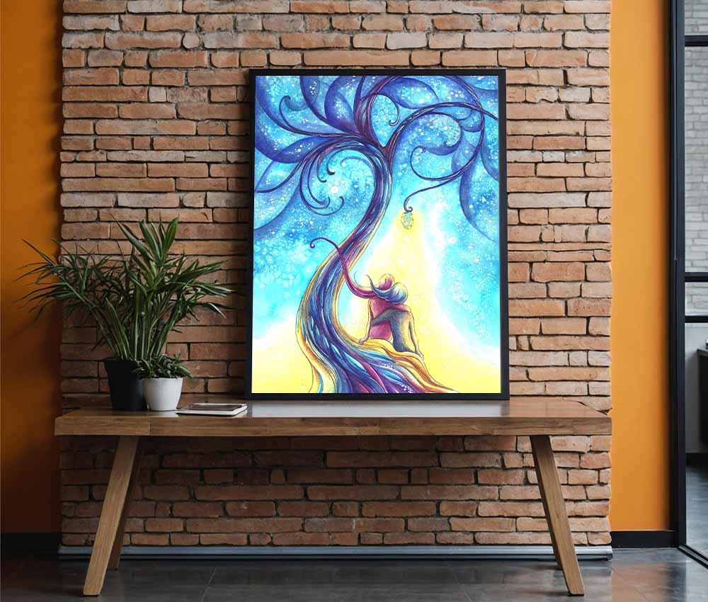 Dreamy Tree of Life Artistic Frame