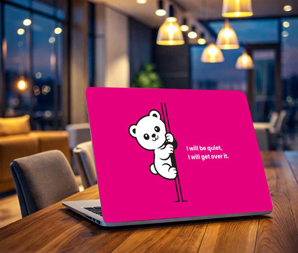 I Will Get Over It Laptop Skin (UPTO 15.6" Laptop Skin Compatible with HP, Apple, Dell, Sony, Lenovo, Asus & More)