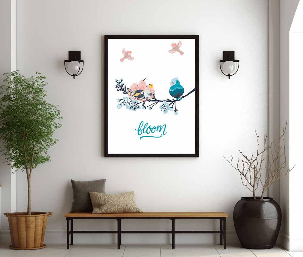 Love and Bloom Birds Frame Set