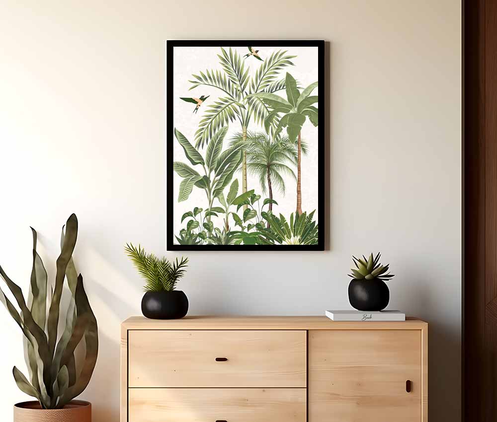 Minimal Tropical Botanical Canvas Frame