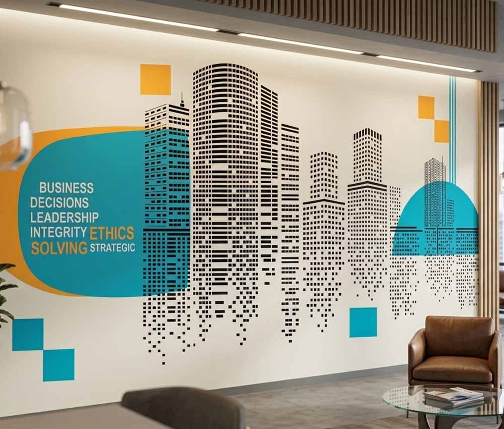 Modern Business Cityscape Wallpaper