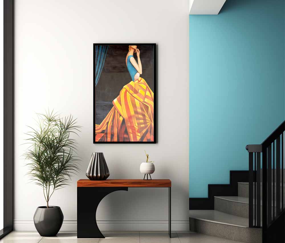 Royal Style Woman Abstract Frame