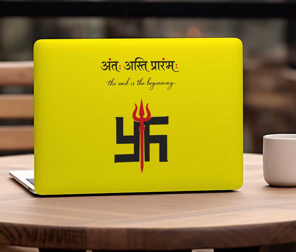 Sanatan Shakti Laptop Skin (UPTO 15.6" Laptop Skin Compatible with HP, Apple, Dell, Sony, Lenovo, Asus & More)