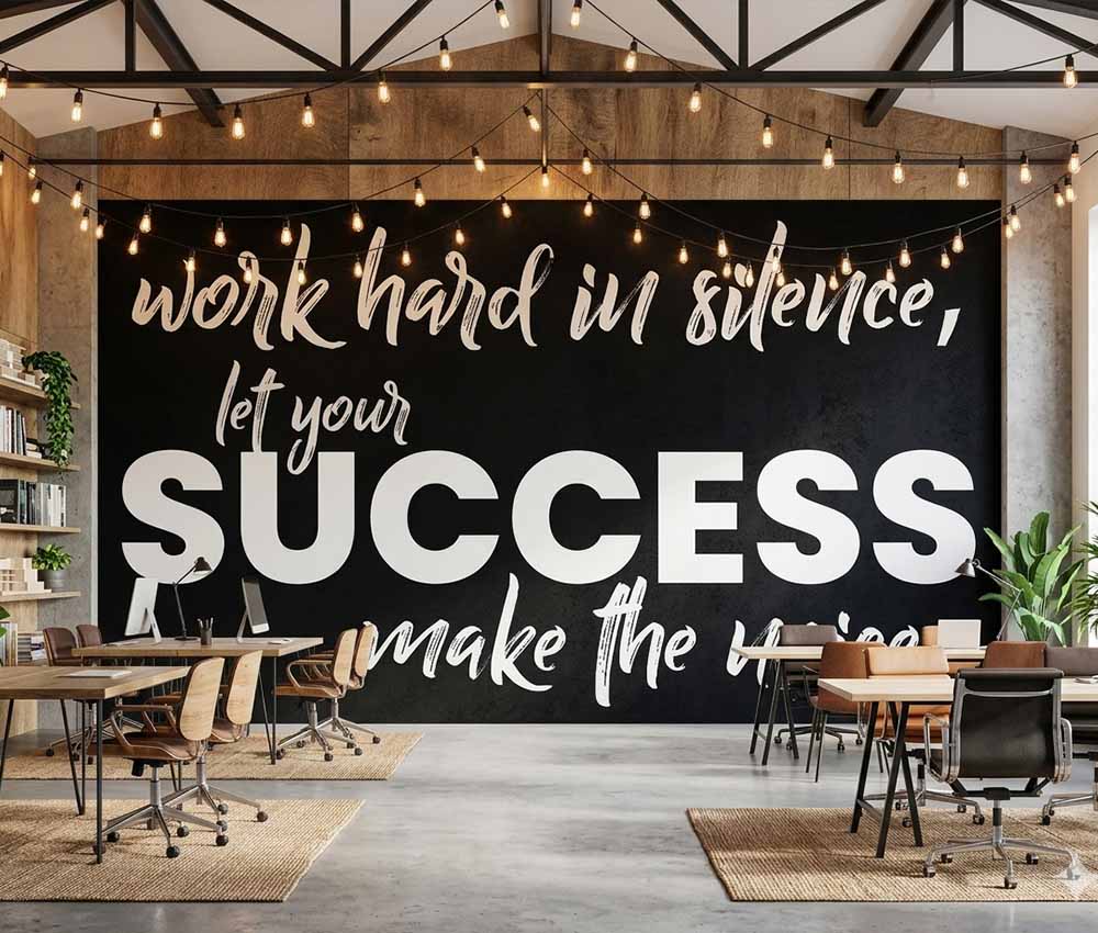 Silent Hustle Loud Success Wallpaper