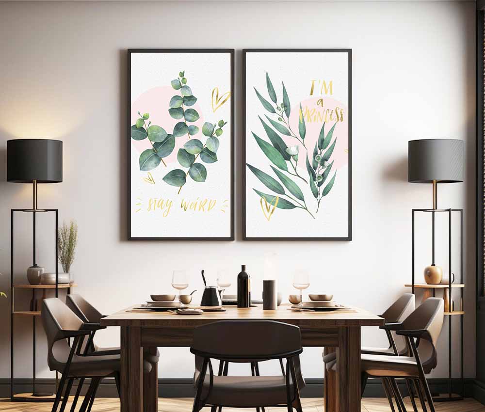 Stay Weird and Princess Leaf Frame Set
