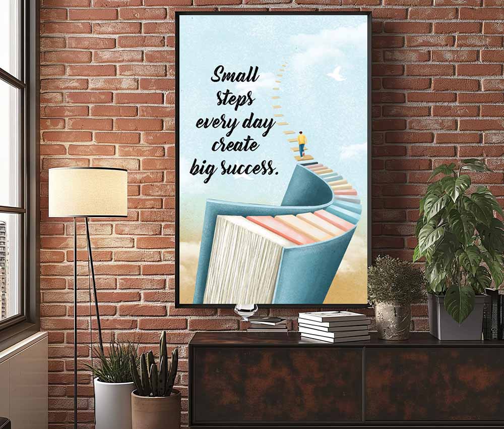 Step by Step Success Motivational Frame