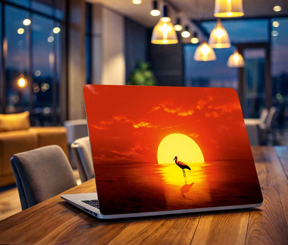 Sunset Reflection Nature Latop Skin (UPTO 15.6" Laptop Skin Compatible with HP, Apple, Dell, Sony, Lenovo, Asus & More)