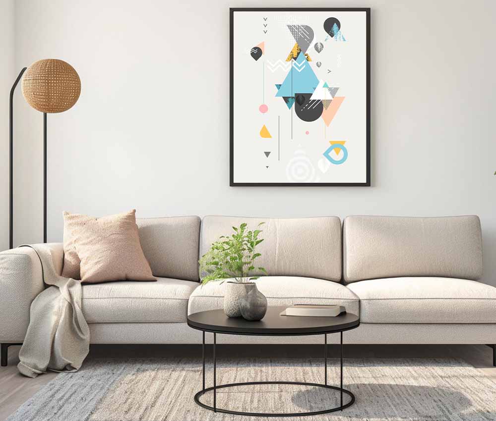 Trendy Geometric Pattern Frame Set
