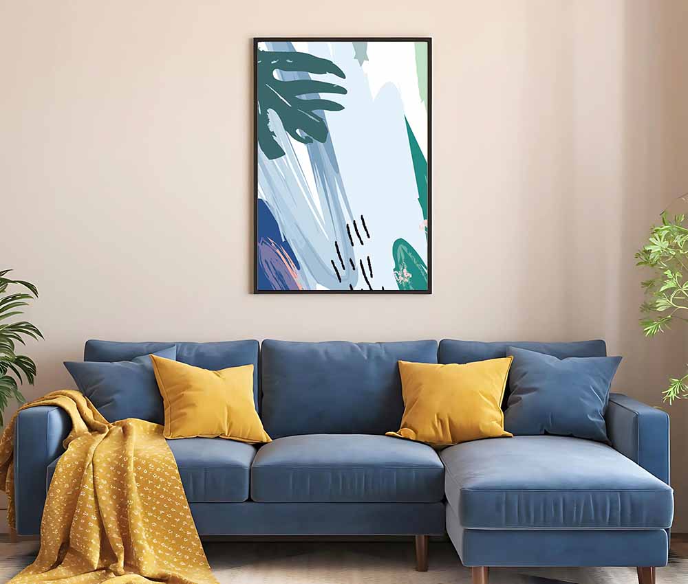 Tropical Harmony Abstract Frame