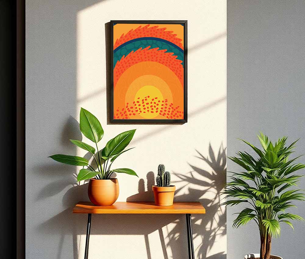 Warm Horizon Living Frame