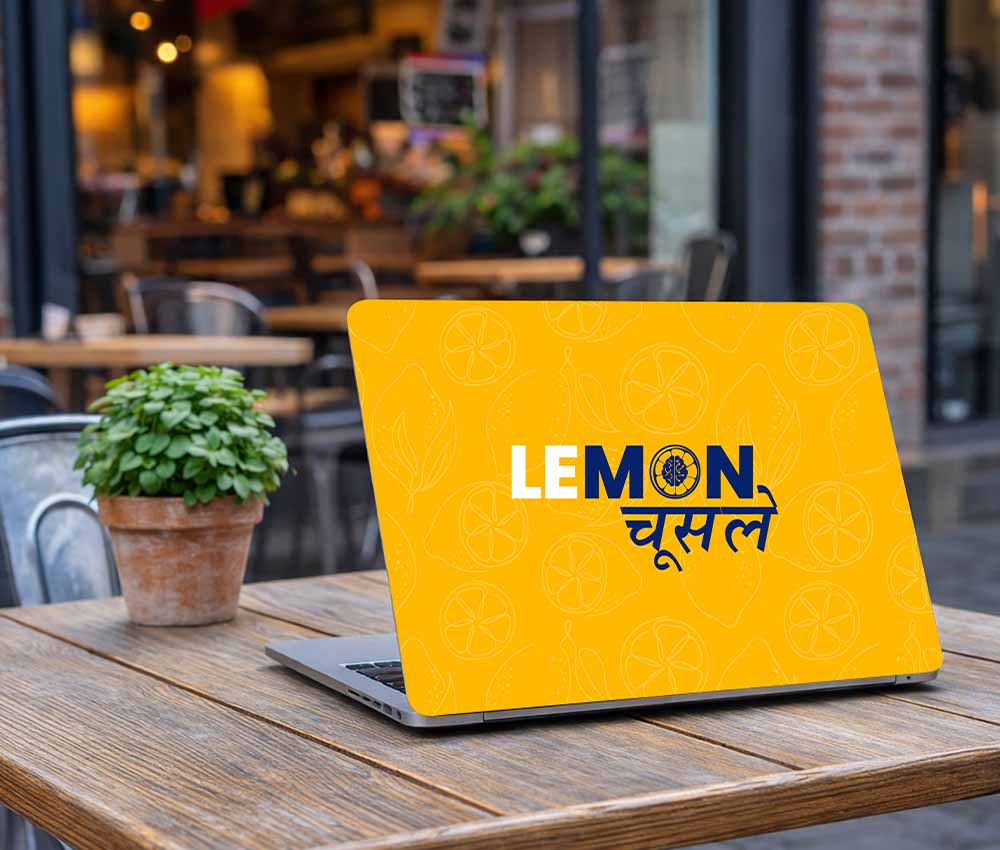 Zesty Attitude Laptop Skin (UPTO 15.6" Laptop Skin Compatible with HP, Apple, Dell, Sony, Lenovo, Asus & More)